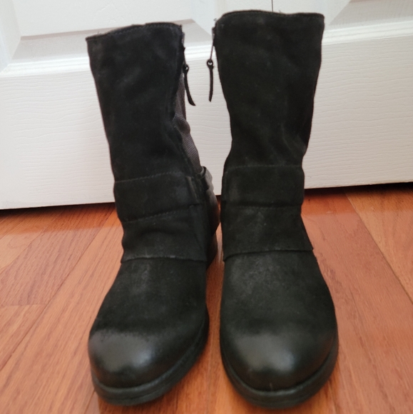 New with box, never worn Miz Mooz York Black Leather Booties size EU 39 - Picture 3 of 11